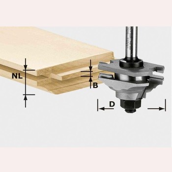 FRESA ENCADELLAT I PERFILADA HW TIJA 8MM HW S8 D46 X D12-FD