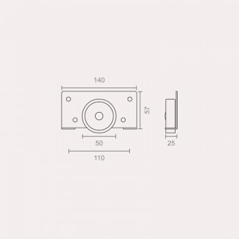 RUEDA RECTANGULAR PARA CAMA NIDO