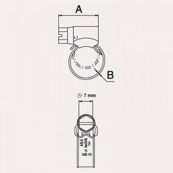 ABRAÇADERA DE CARGOL PBS9