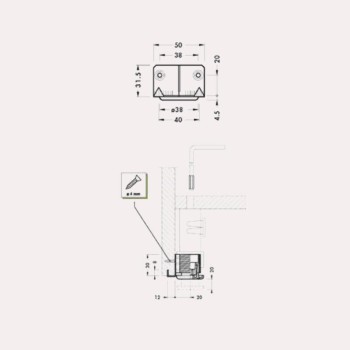 ANIVELLADOR 300 ROSCA INTERIOR ZAMAK (350-550) ZINC/NEGRE