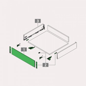 FRONTAL VIONARO INT. H121/1160mm BLANC