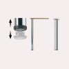 PATA MESA 710/740 CROMADO MATE RAL 9006