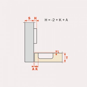 FRONTISSA SALICE PUSH 110º SUPERCOLZE/17