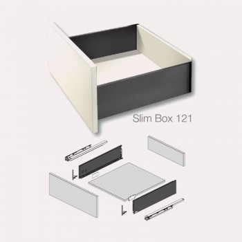 KIT CALAIX SLIM BOX H121X500 mm BLANC T72A01500