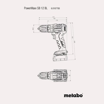 TREPANT-COLLADOR METABO POWERMAXX SB 12