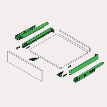 SET CALAIX VIONARO H63x500mm BLANC LQ 40kg