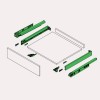 SET CALAIX VIONARO H63x500mm BLANC LQ 40kg