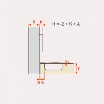 BISAGRA SALICE SILENTIA TAC /10 110º C/17