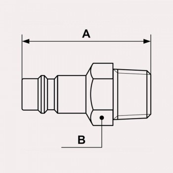 ADAPTADOR MASCLE 1/4" ERP