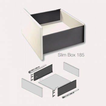 KIT CALAIX SLIM BOX H185X400mm BLANC