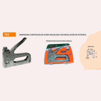 GRAPADORA DE ACERO FASTEN MANUAL PARA GRAPA DE 530