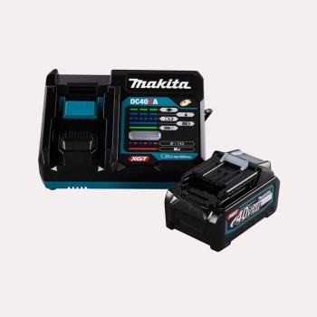 KIT MAKITA FUENTE DE ALIMENTACIÓN XGT (1 BATERÍA 4,0Ah + CARGADOR RÁPIDO)