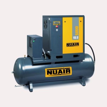 COMPRESOR DE TORNILLO NUAIR SIRIO 8-10-500 ES CON CALDERA Y SECADOR