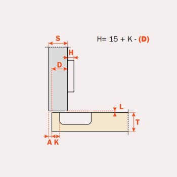 FRONTISSA SALICE S200 sense molla 110º C/0