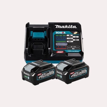 KIT MAKITA FUENTE ALIMENTACIÓN XGT 40VMAX (2 BL4040 + CAR. DDC40RA)