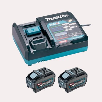 KIT MAKITA FUENTE ALIMENTACIÓN XGT 40VMAX (2 BL4050F + CARR. DDC40RA)