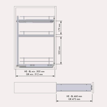 AMPOLLER GUIES LATERALS DE 80 DE LA GAMMA COMPACT