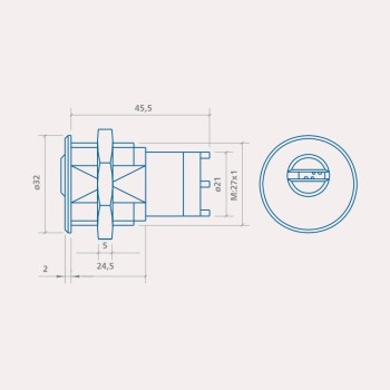 CILINDRO DE SEGURIDAD DS15 EZCURRA