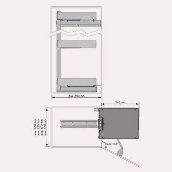 COLUMNA TITAN NOVA FLAT ANTRACITA