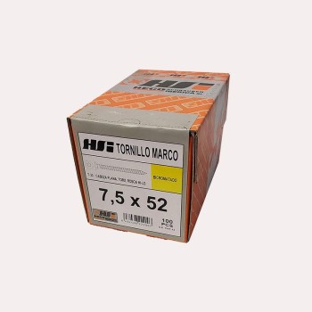 TORNILLOS 7.5X52 PARA MARCOS C/PLANA (100 u)