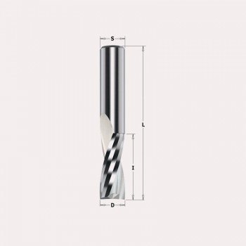 FRESA DE TALL HELICOIDAL POSITIU DE METALL DUR INTEGRAL