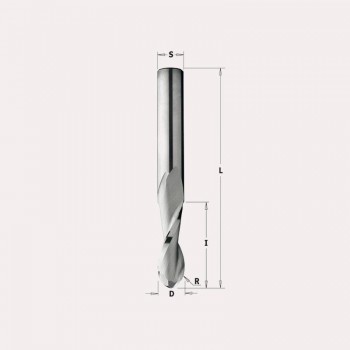 FRESA DE TALL HELICOIDAL POSITIU AMB RADI CONVEX