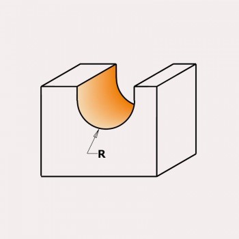FRESA DE TALL HELICOIDAL POSITIU AMB RADI CONVEX