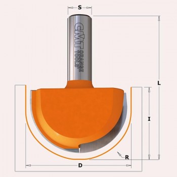 FRESES DE RADI CONVEX PER TAULONS, CALAIXOS I PORTES