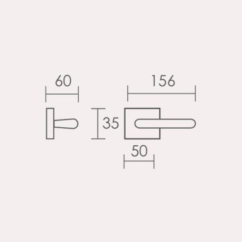 JUEGO MANETAS PENTA CON ROSETA RECTANGULAR