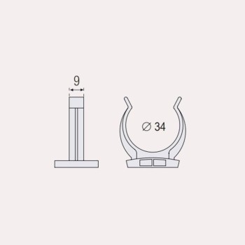 PINZA PARA ZÓCALO DE COCINAS