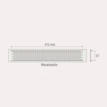 REJILLA ZÓCALO COCINA 450 mm