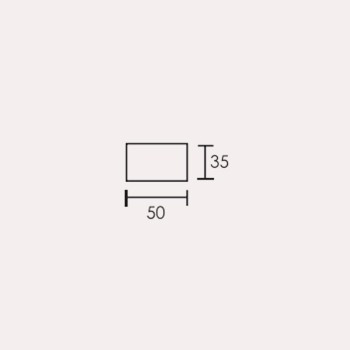 ROSETA RECTANGULAR 50X35 300014 C/B VIRO