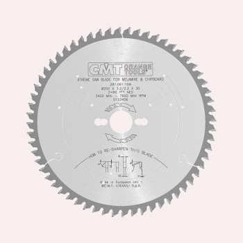 SIERRA CIRCULAR XTREME CMT 281 DE DIENTES TRAPEZOIDALES NEGATIVOS