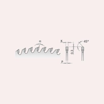 SIERRA CIRCULAR CMT 281 DE DENTES TRAPEZOIDALES POSITIVOS